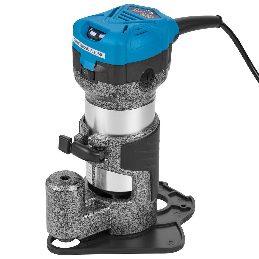 6.5Amp 1-1/4 HP Wood Router Tool Kit Max Torque 30,000RPM Variable Speed Compact Router Kit With Fixed Base, Plunge Base, Tilt Base and Offset Base