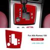 Для Alfa Romeo 159 2005-     Реальная Мягкая Наклейка из Углеродного Волокна Панель Рамки Селектора Переключения Передач Автомобиля с Левым Рулем Ручная/Автоматическая Коробка Передач