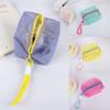 With Handle Travel Toiletry Pouch Small Capacity Zipper Coin Purse Mesh Cosmetic Bag  Office