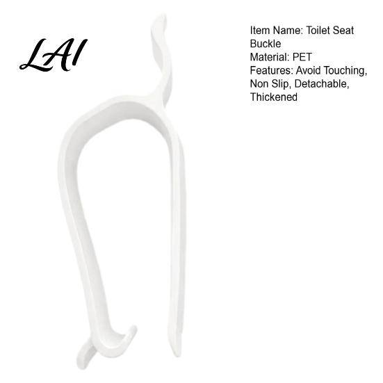 Toilet Seat Lift Handle Stabilizers Fixing Buckle Non Slip Thickened Buckle Clip for Wobbly Loose Seats Bathroom Accessory Stabilizers