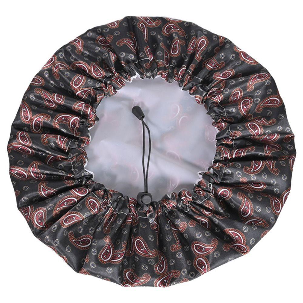 Регулируемые шапочки для душа, двухслойная ночная шапочка, шапочка для сна, шапочка для купания, ванная комната