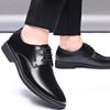 Весна-Осень Кожаные Туфли для Мужчин, Официальные Костюмы, Свадьба, Плоские Туфли-оксфорды В Британском Стиле, Повседневные, Нескользящие, Офисная Работа, Дизайнерская Обувь