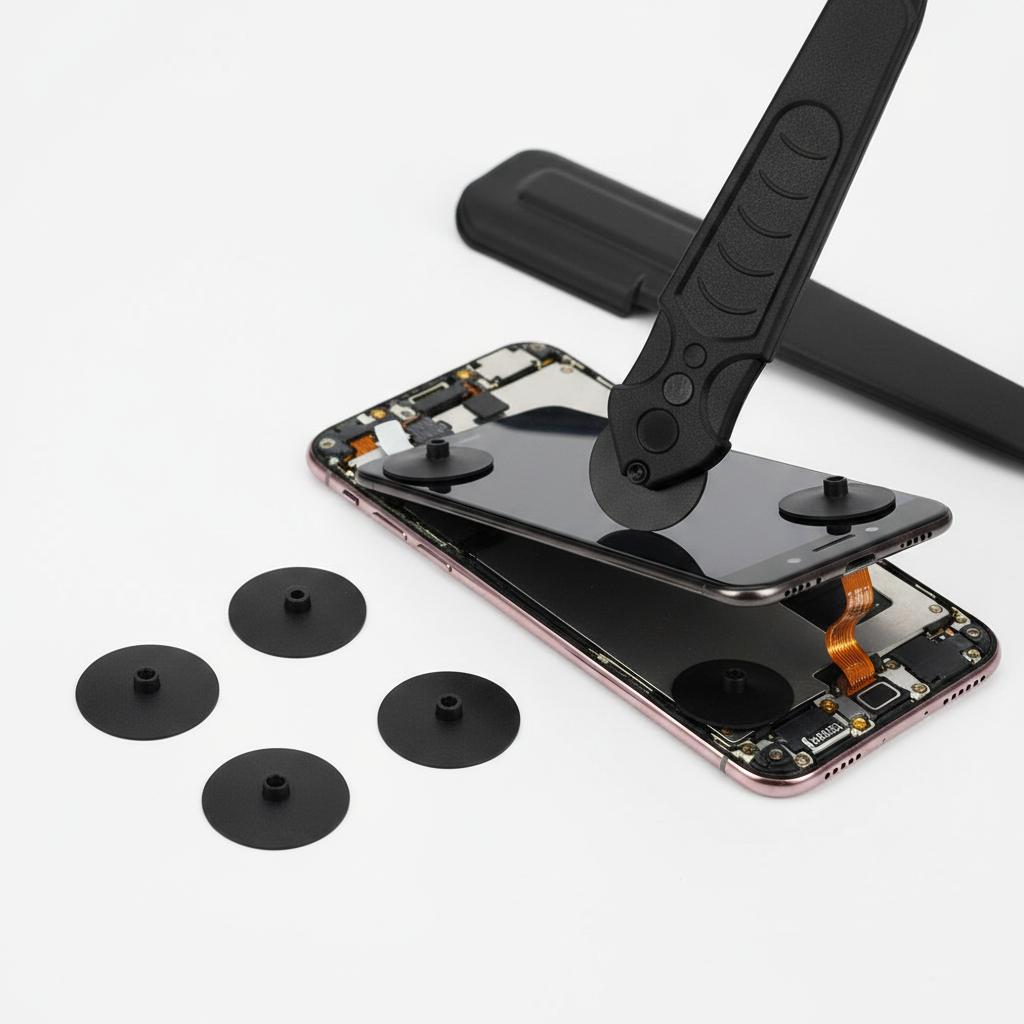 Portable Roller-type Mobile Phone Frame Remover Manual Highly Efficient Mobile Phone Disassembly Tools Black Cell Phone Pry Bar