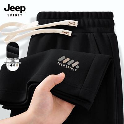 JEEP SPIRIT Мужские повседневные спортивные брюки свободного прямого кроя 2025