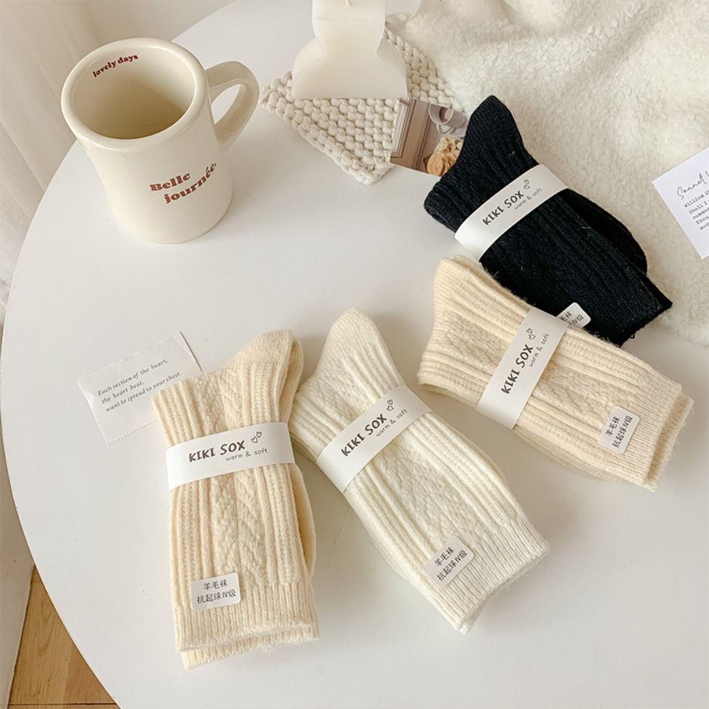 Утолщенные термоноски длинные дышащие теплые носки женские чулки