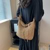 Straw Rope Single Shoulder Oblique Span Straw Woven Bag Women's Bag Versatile Casual Dumpling Type Woven Bag Beach Bag Simple