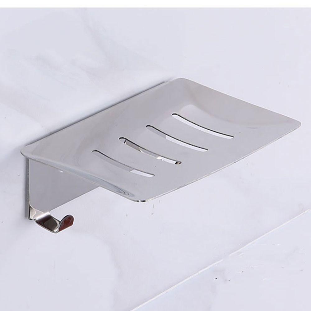 Silver/Black Bathroom Soap Holder Stainless Steel Stainless Steel Soap Dish  Kitchen