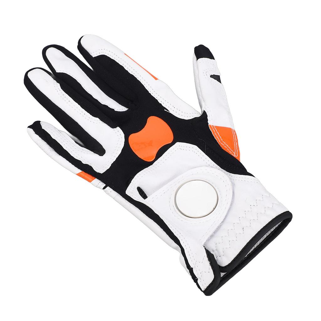 Left Hand Golfing Glove Non Slip Silicone Grip Swing Locating Glove for Daily Training Size 25 (for Men)