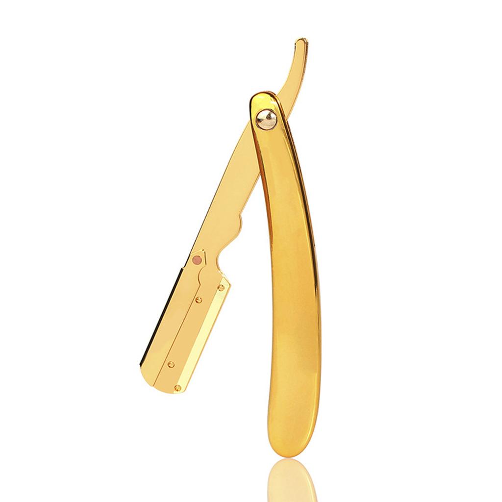 1PC Traditional Manual Shaver Professional Straight Edge Stainless Steel Sharp Barber Razor Folding