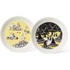 Moomin by ARABIA Set of Yellow 1028337 [Officially Imported] Plates, 2, 19cm, & Flame,
