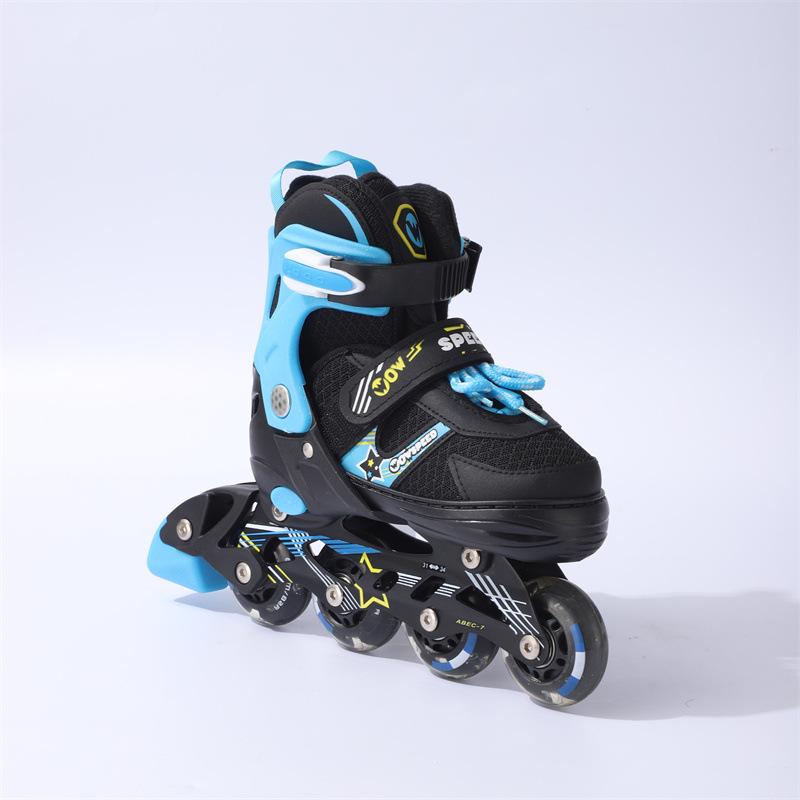 Взрослые профессиональные детские студенческие роликовые коньки из ПВХ с прямыми рядами регулируемые коньки