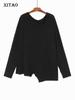 Asymmetric Solid Color Women Sweaters LYD1291