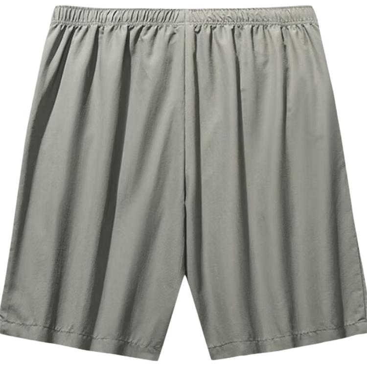 Anta Удобные Простые Универсальные Однотонные Шорты-бриджи с средней посадкой Мужские шорты Серый 952528504-1