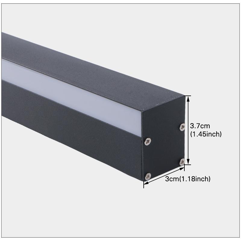 LED Lighting Wall Lamp IP65 Garden AC Long Wall Light Outdoor Waterproof Modern Long Strip 85-256v OutdoorDecoration