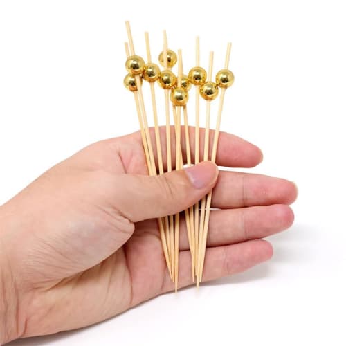 200 Disposable Fruit Skewers, Bamboo Skewers, Flower Skewers, Fruit Forks, Creative Art Toothpicks, Cocktail Skewers, Sandwich Skewers, Fruit Inserts,