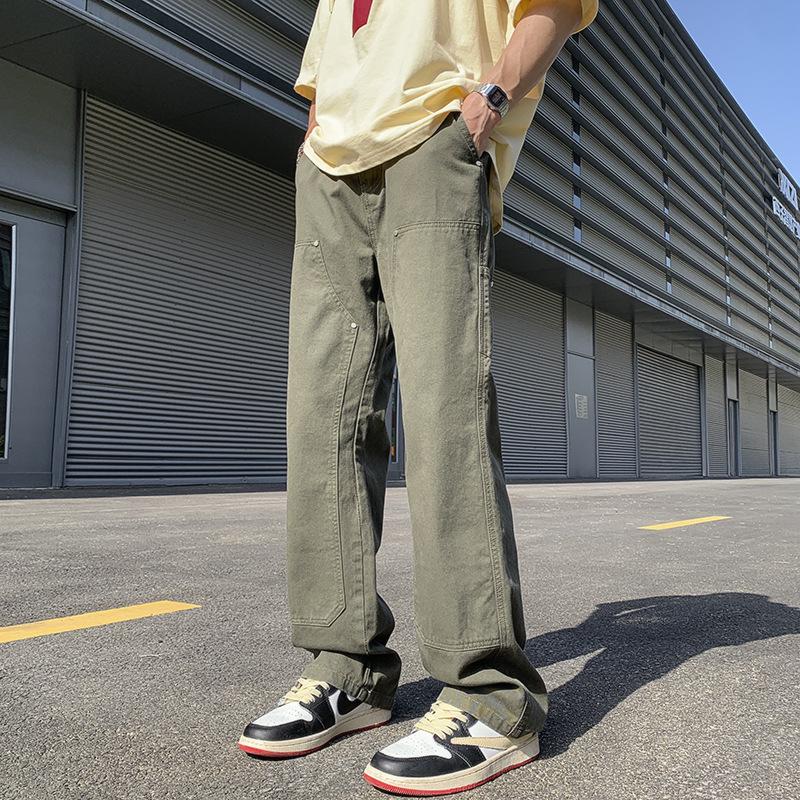 LKTM Мужские повседневные брюки свободного покроя в стиле ретро Lumberjack High Street