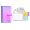 Money Saving Binder with Spending Budget Sheet Money Envelopes Hidden Compartments PVC Waterproof A6 Budget Binder Budget Planner Book