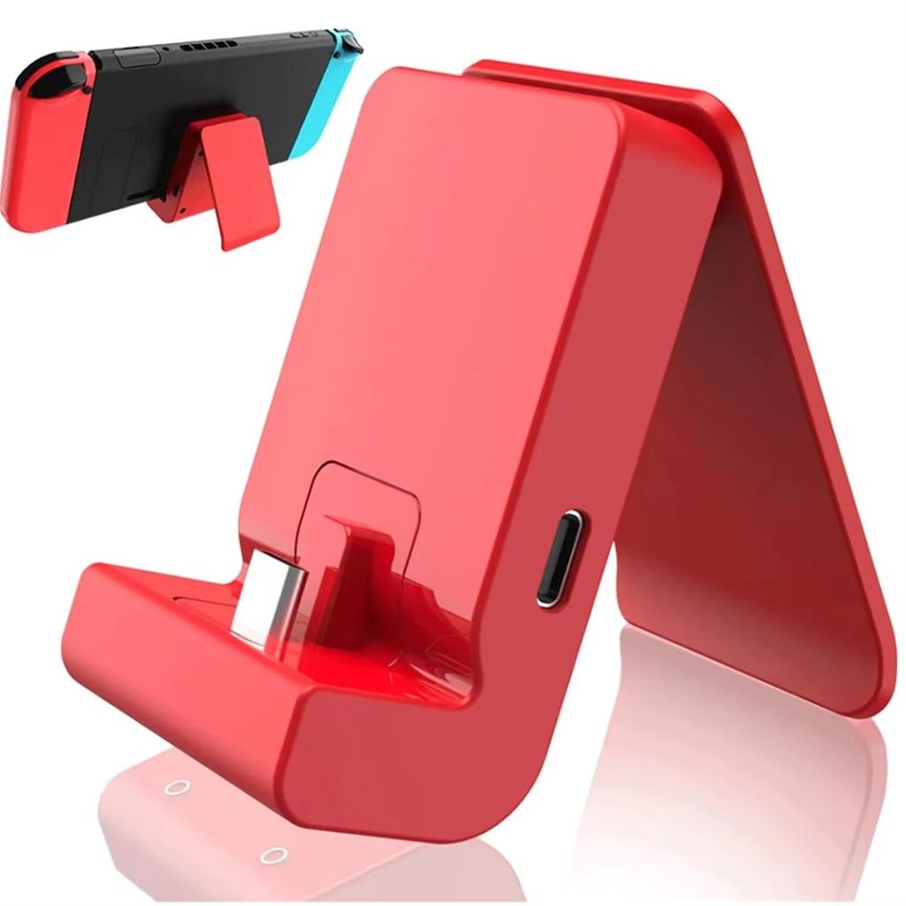 Док-станция LinYuvo для зарядки Nintendo Switch/Lite/OLED, портативная регулируемая подставка для зарядки Switch с портом USB Type C