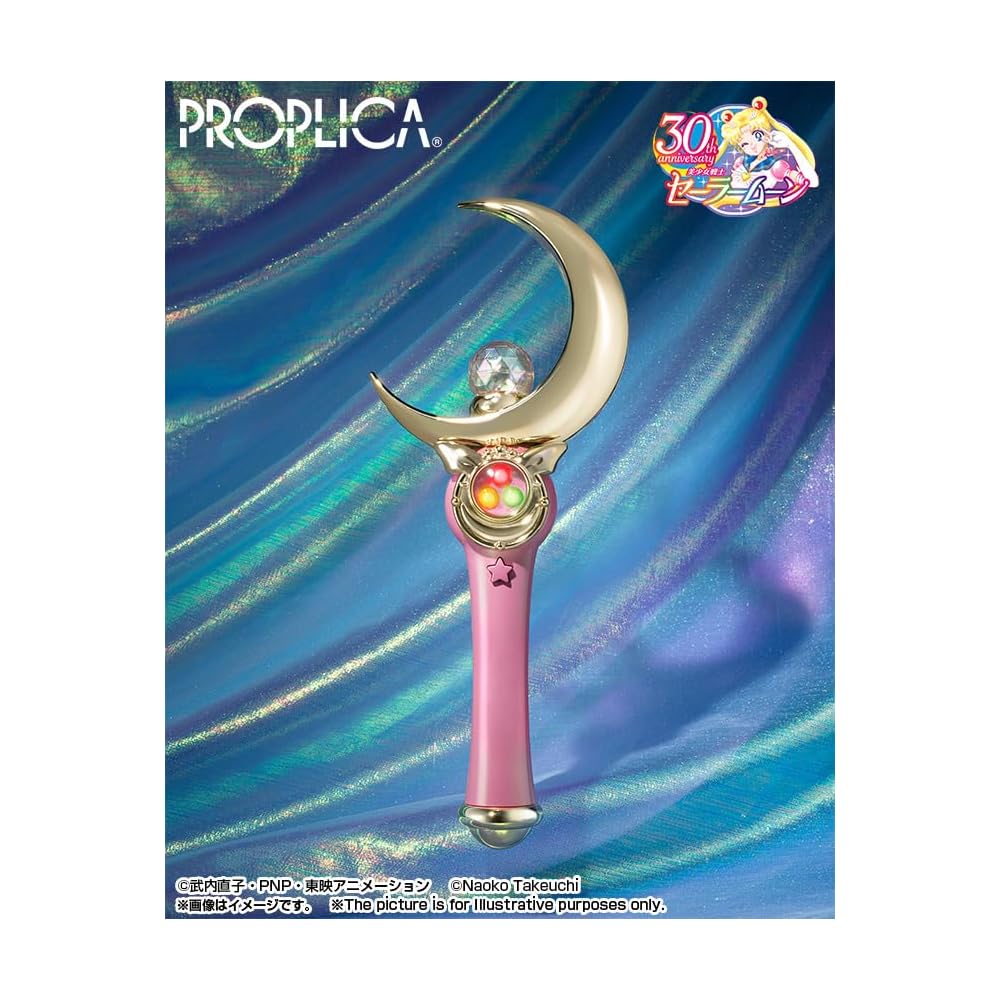 TAMASHII NATIONS PROPLICA Лунный Жезл Сейлор Мун Brilliant Color Edition 260 мм Фигурка из АБС-пластика