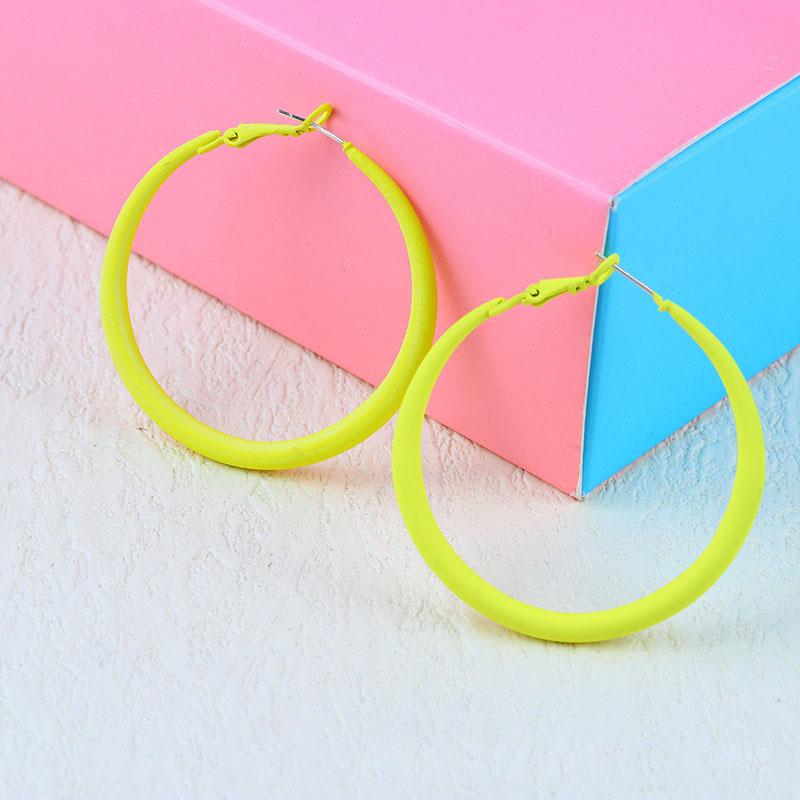 Минималистичные и атмосферные женские серьги, цветные круглые серьги в корейском стиле, модные универсальные обручи, ювелирные изделия