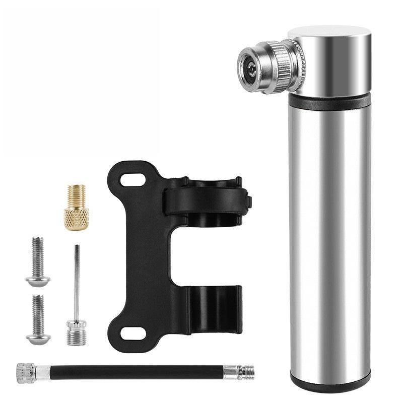 Aluminum Alloy Portable Mini Bike Pump Hand Air Inflator Lightweight Design for Fast Cycling Tire Inflation Outdoors