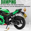 1/12 Kawasaki ZX-10R Мотоцикл Игрушечная модель автомобиля Литье под давлением со звуком и светом Подвеска заднего колеса Модели транспортных средств Коллекционируйте подарки