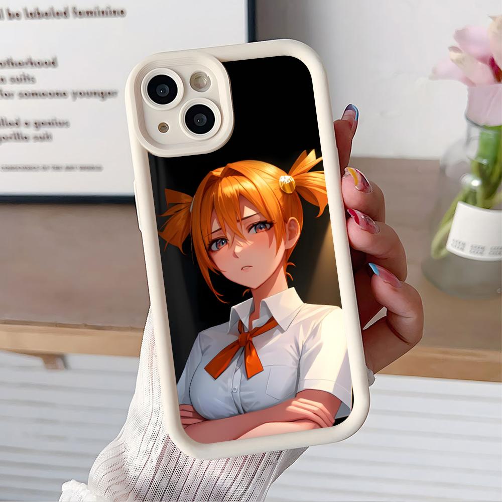 Вечное Лето Алиса Утолщенный ТПУ Чехол для Мобильного Телефона для iPhone 17 16 15 14 13 12 11 Air Pro Max Plus Цветной Чехол