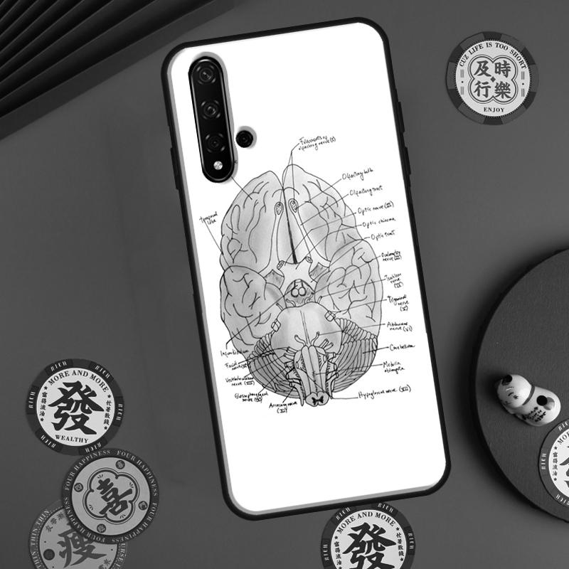 Чехол Anatomy Brain Для Huawei P60 Pro P30 P40 Lite Nova 7i 8i 11i 12i 12s 10 9 SE Y90 Y60 Y70 Y72 Y61 Y91