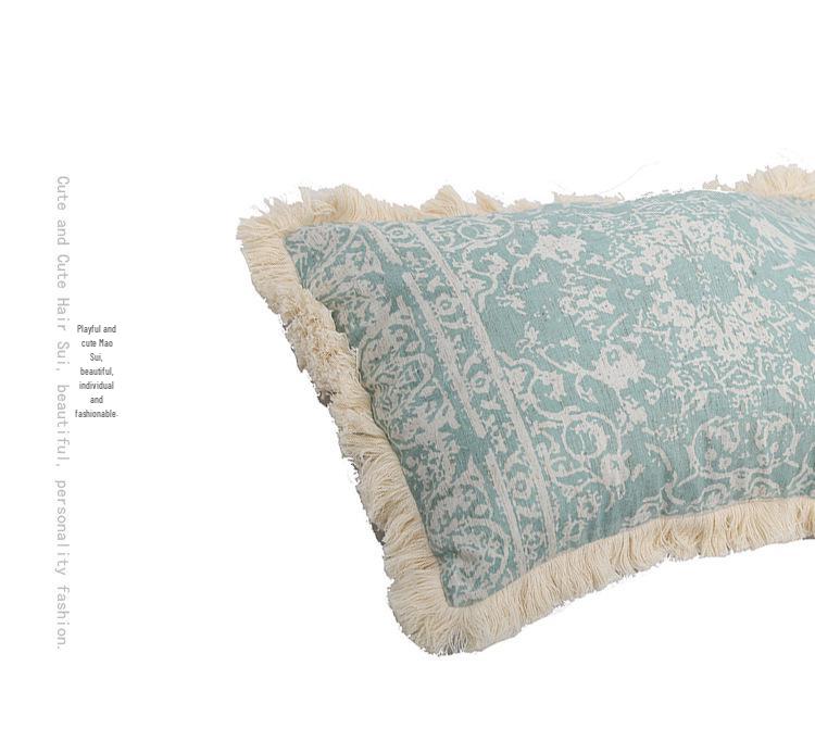 Ретро Кантри Принт Хлопково-Льняная Наволочка-Подушка