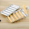 Stainless Steel Sausage Mold 6 Cavity Hot Dog Mold for Home Cooking Non-Stick Baking Tool for Kids Food Sausage Maker with Lid