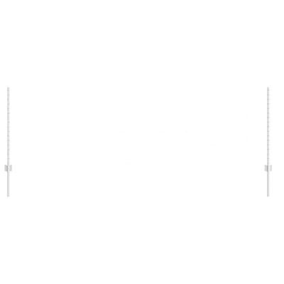 Embedded Fence Post 5 Pcs Silver 140 Cm