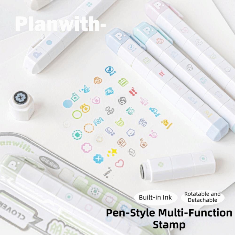 Cartoon To Do List Journal Stamp Detachable Diary Seal Cute Seal Pen  Kids Gift School Stationery