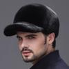 Mink Hat Men's Middle-aged and Elderly Mink Cap Winter Outdoor Warm Fur Cotton Hat Whole Mink Baseball Cap