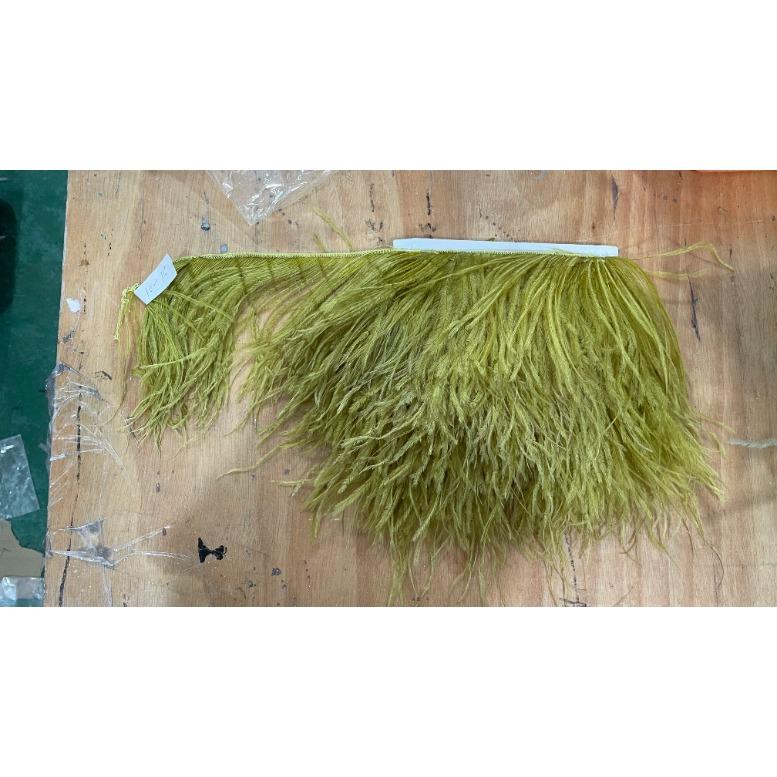 Белая страусиная перьевая отделка для свадебного платья, вечеринки, декоративной одежды, швейные аксессуары, 10-22 см, длинная бахрома из перьев