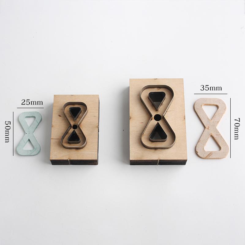 Creative Leather Bag Chain Template DIY Handcraft Leather Tool Wooden Punching Die Cutting Mould For Bag Straps Making Leather