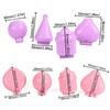 4pcs New Plastic Cake Pop Mold Set Heart Cake Round Shape DIY Crafts Cake Pop Maker Pink Purple Cake Pop Shaper for Party Treats