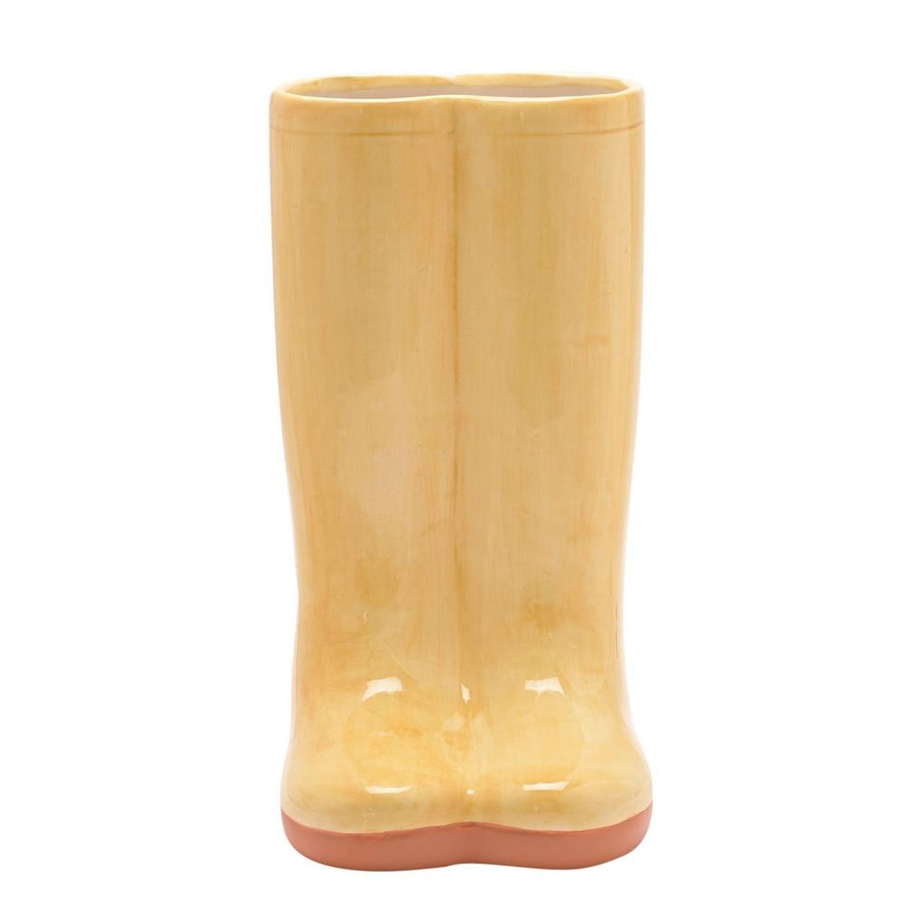 The Cottage Garden Ceramic Vase Large - Yellow Wellies