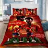 Football Stars Duvet Cover Pillowcase Bedding Set Adult Boy Girl Bedroom Decoration Children Gift Single Double Large Size