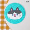 Cartoon Cat Shaped Tea Mat Cup Holder Mat Coffee Drinks Drink Silicon Coaster Hot Drink Stand Insulated Pad Kitchen Accessories