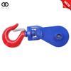 2 Ton 4400 lbs Snatch Block with Swivel Shackle, 3/8" Cable, 3" Sheave, Blue