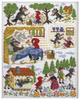 Olympus Embroidery Kit Cross Stitch Nostalgic Story Design by Nitka Little Red Riding Hood 7583 Is Sold Frame W-59 Separately.