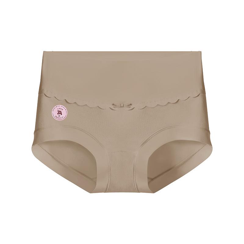 7A Women's High Waist Seamless Cotton Underwear - Antibacterial, A-Class, Long-Staple, Pure Cotton, Large Size, Pure Cotton Crotch.