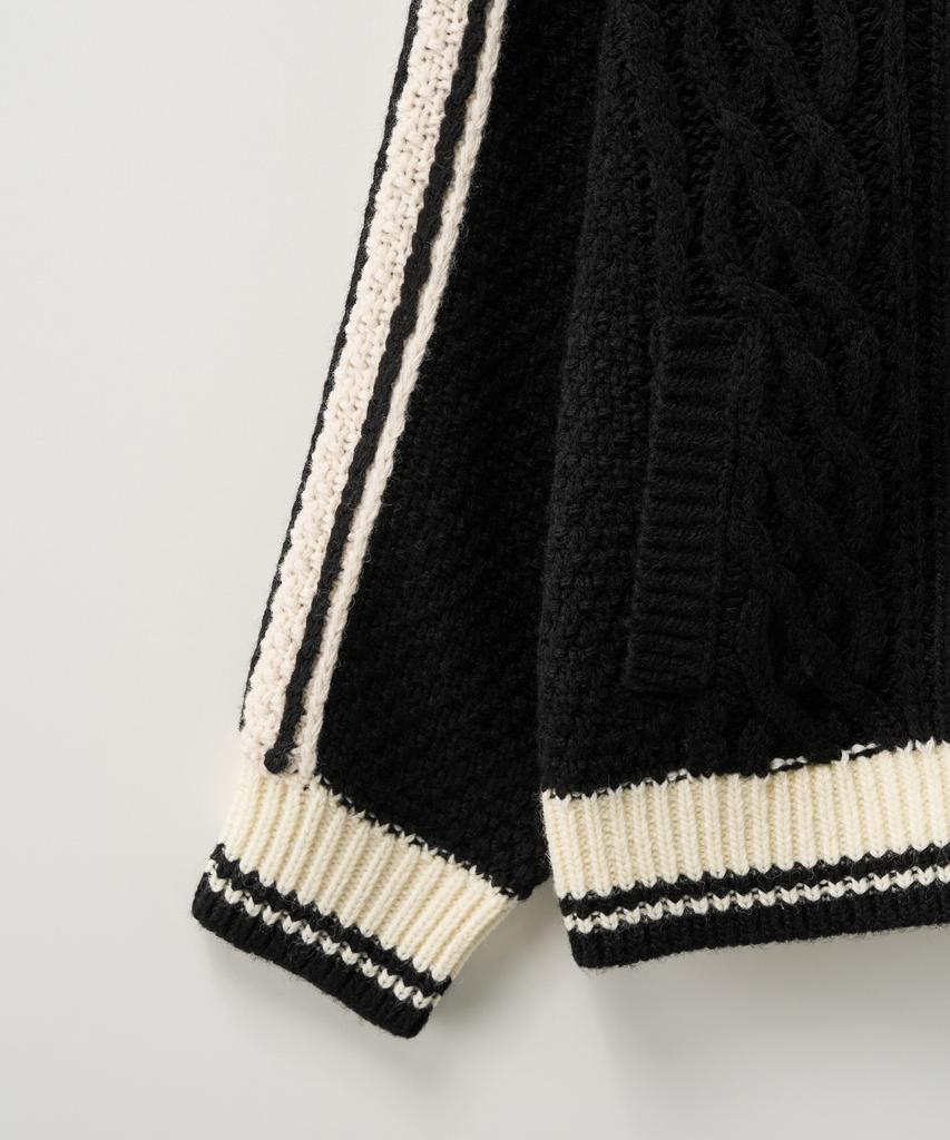Satur (W) Lorton Cowichan Knit Cardigan Black