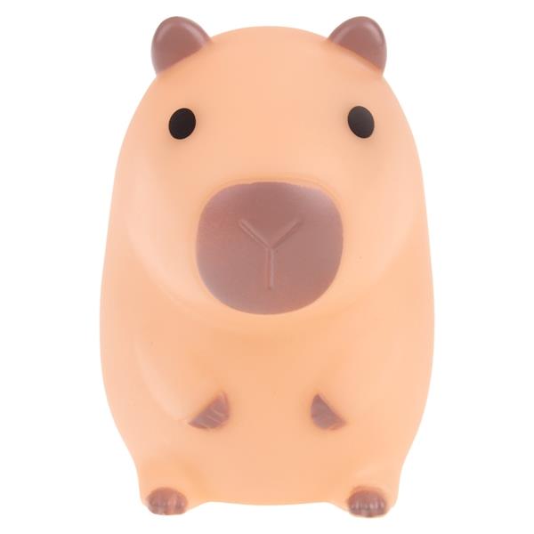 Soft Silicone Night Light for Children, Battery Operated, Capybara, 11cm LED
