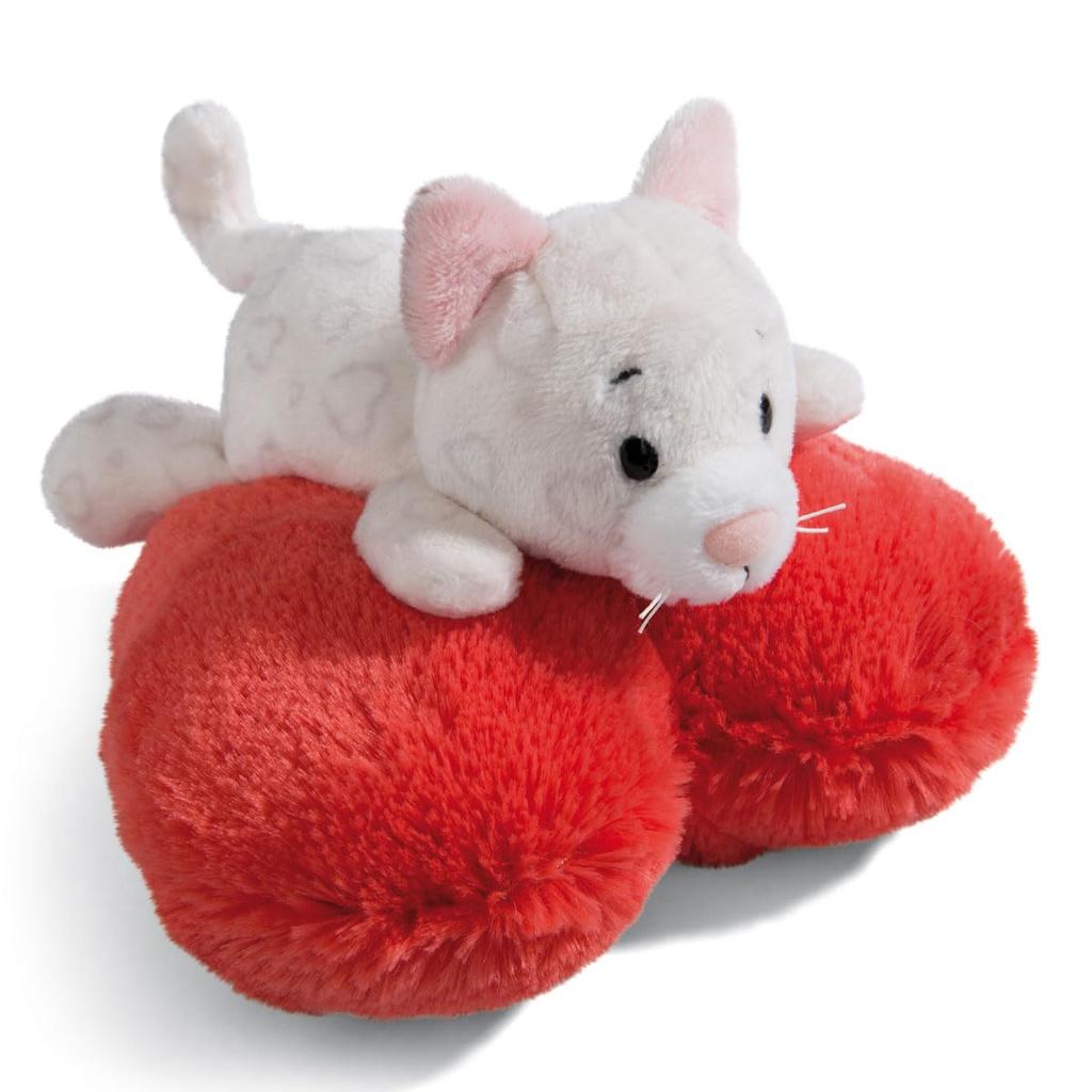 NICI Plush Love Cat Cute Lying Down 13cm