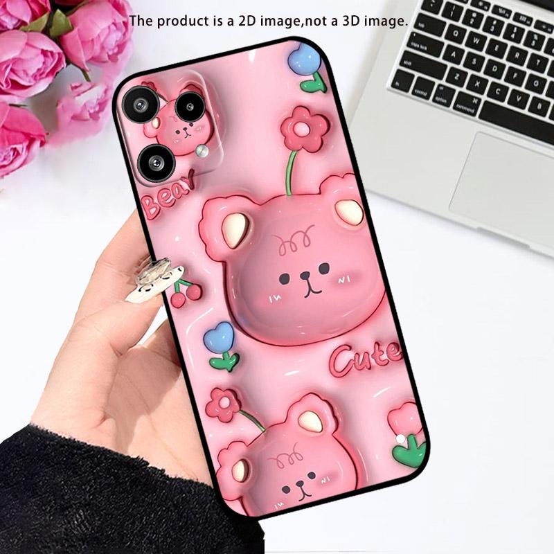 Чехол для Nothing Phone 3a Lite Модный чехол с защитой камеры Силиконовая задняя крышка для чехлов Nothing Phone 3a Lite Мягкий ТПУ Fundas