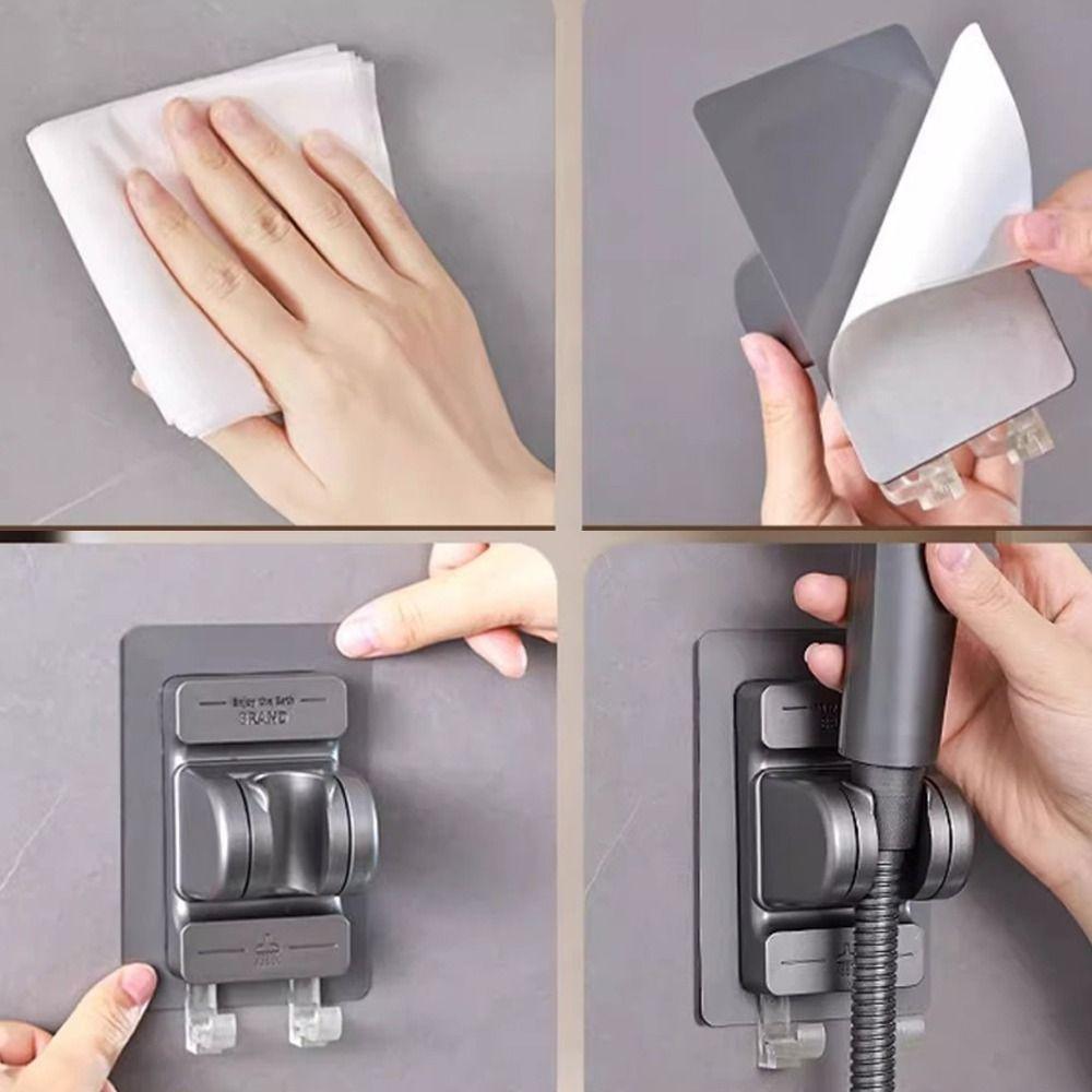 С крючками Держатель для душевой лейки Регулируемый распылитель Фиксированное основание Аксессуары для ванной комнаты