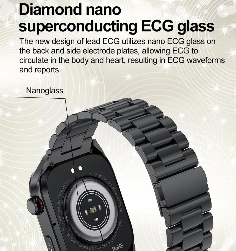 2025 Новые Точные Смарт-часы для Измерения Жира в Крови и Мочевой Кислоты Мужские Микрофизическое Обследование Здоровье Пяти Органов Часы Bluetooth Звонок Смарт-часы