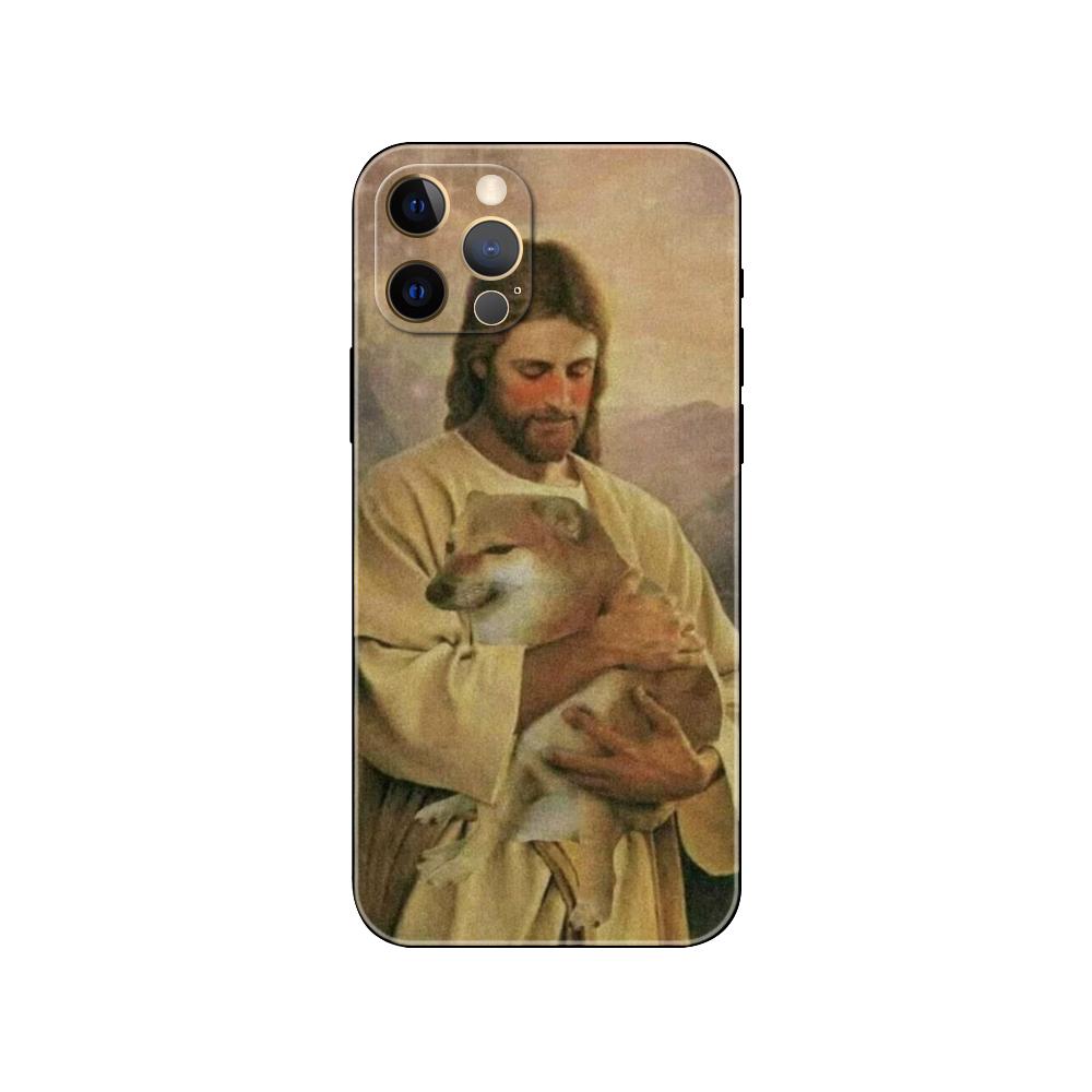 Чехол для телефона Doge Dog Cheems для iPhone 5 5s se 6 6s 7 8 plus x 10 XR XS 11 12 13 mini pro MAX, черная задняя крышка из ТПУ