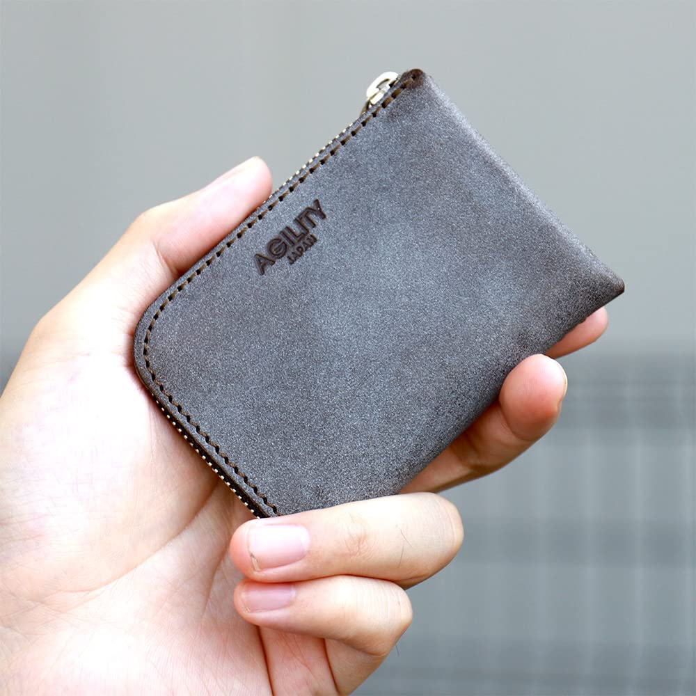 AGILITY affa молния мини кошелек компактный кошелек очень маленький кошелек маленький мини кожа натуральная кожа кожа "Posh" L-образный